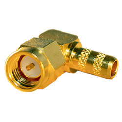SMA Right Angle Plug Crimp