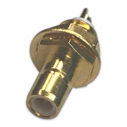 Straight Jack Solder Cup Bulkhead Rear Mount