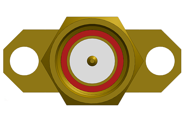 SMA 2 HOLE PANEL MOUNT PLUG WITH SOLDER CUP PCB CONNECTOR