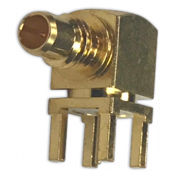 Right Angle Jack PCB Solder Post Thru-Hole (75 Ohm)