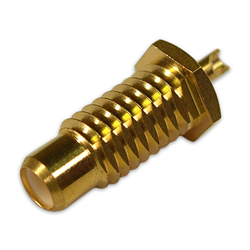 Straight Jack Crimp Rear Bulkhead RG179 (75 Ohm)