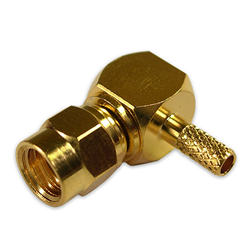 Right Angle Plug Crimp Cable RG316