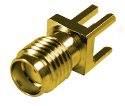 SMA Straight Jack Solder Post PCB End Launch Short Barrel, 0.062" Board