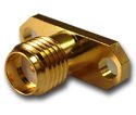 SMA Straight Jack Tab Terminal Panel Mount Narrow Flange