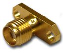SMA Straight Jack Round Solder Post Panel Mount Narrow Flange