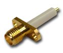 SMA Straight Jack Half Round Post Panel Mount