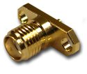 SMA Straight Jack Half Round Post Panel Mount