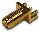 SMA Straight Jack Half Round Post PCB End Launch