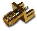 SMA Straight Jack Half Round Post PCB End Launch Wide Flange