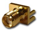 SMA Straight Jack Half Round Post Tab Terminal PCB End Launch