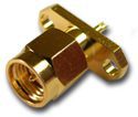 SMA Straight Plug Solder Cup Panel Mount Narrow Flange