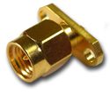 SMA Straight Plug Round Solder Post Panel Mount Narrow Flange